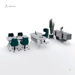 مجموعه کامل میزهای اداری خانواده سوان