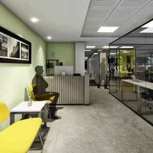 طراحی و مشاوره فضای اداری با پارتیشن بندی