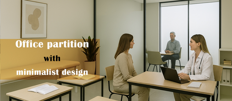 پارتیشن اداری با طراحی مینیمال